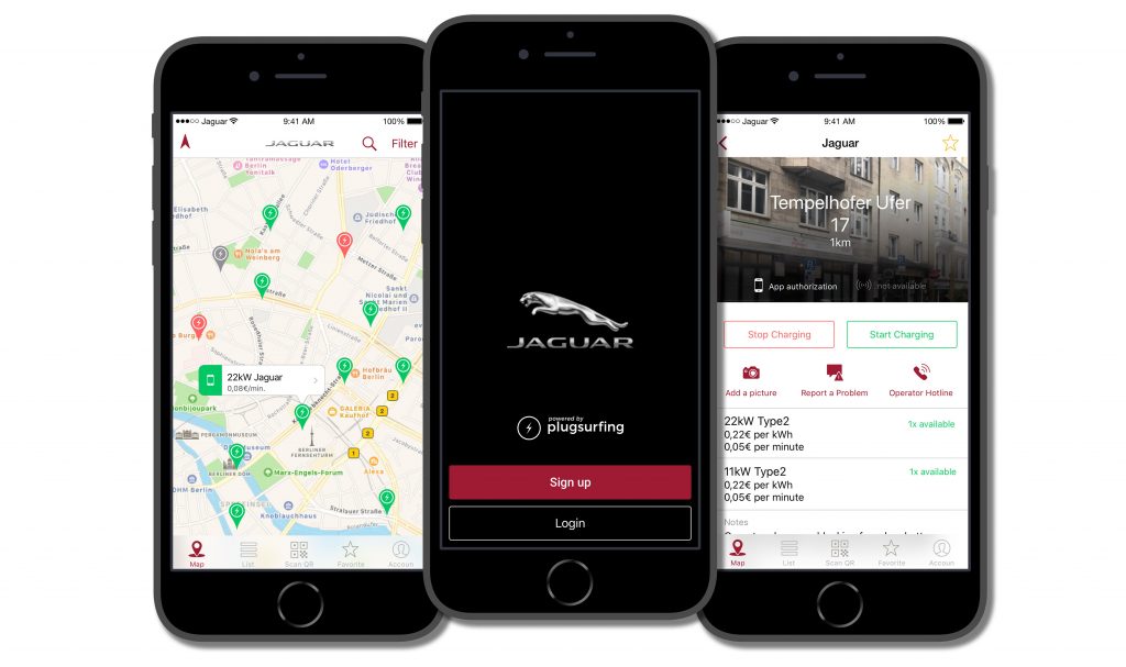 Jaguar I-Pace makkelijker opladen door Public Charging-app