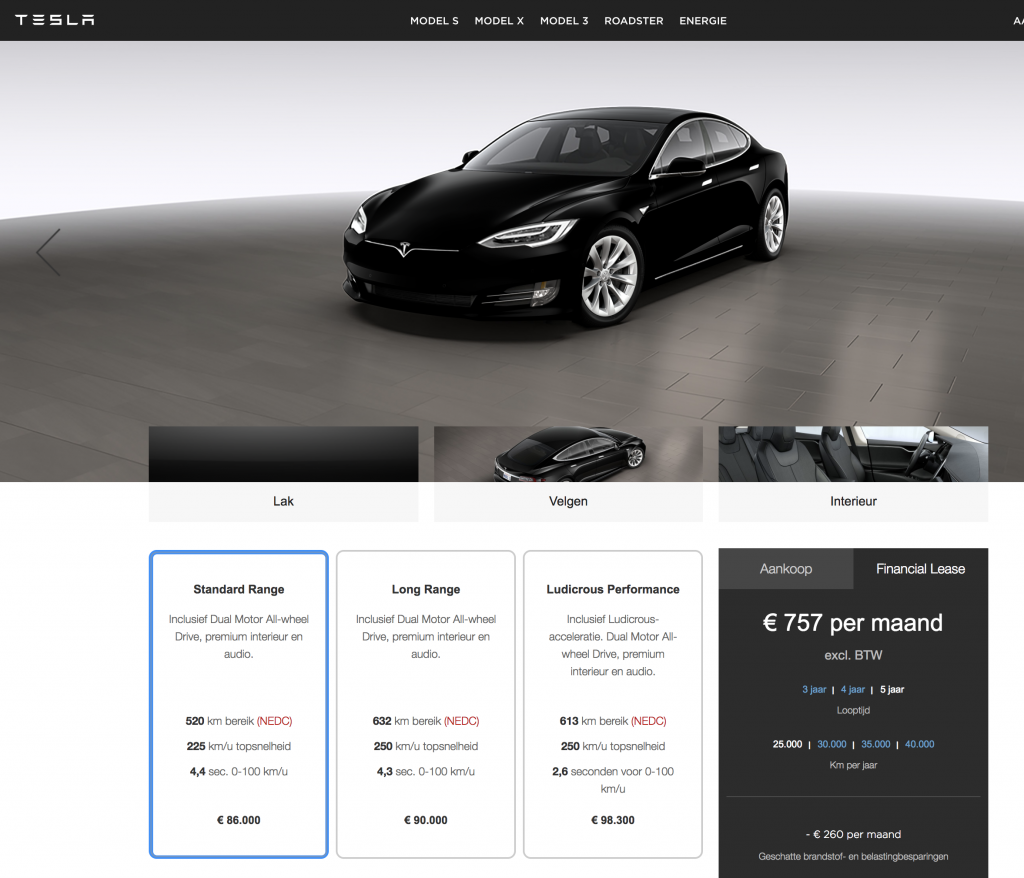 pedaal Rimpelingen Moderator Tesla verlaagt prijzen van Tesla Model S en Tesla Model X - Leaseblog.nl