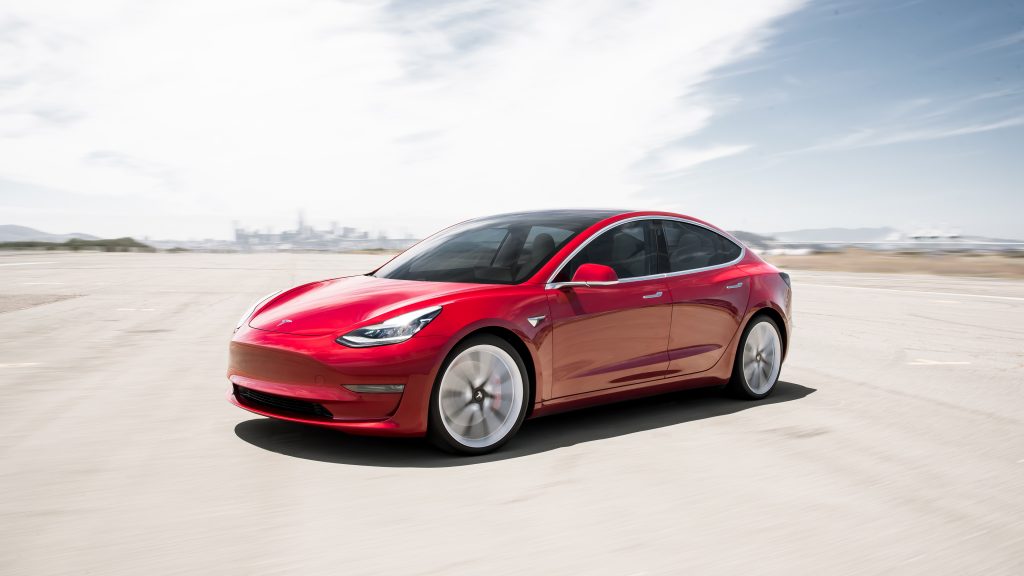 Tesla Model 3 met trekhaak